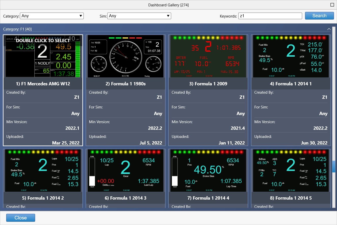 Dashboard Gallery