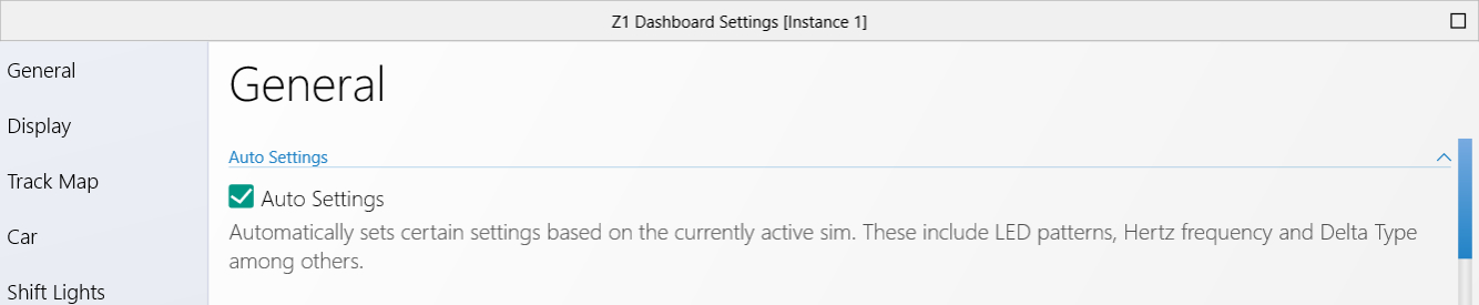 General Settings Tab